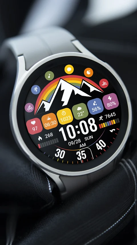 Gorgeous Rainbow ZKin Watch screenshot