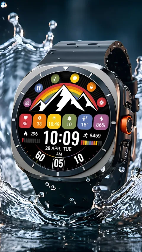 Gorgeous Rainbow ZKin Watch screenshot