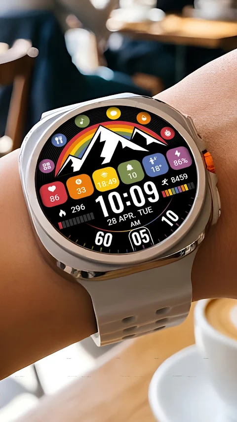 Gorgeous Rainbow ZKin Watch screenshot