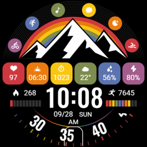 Gorgeous Rainbow ZKin Watch