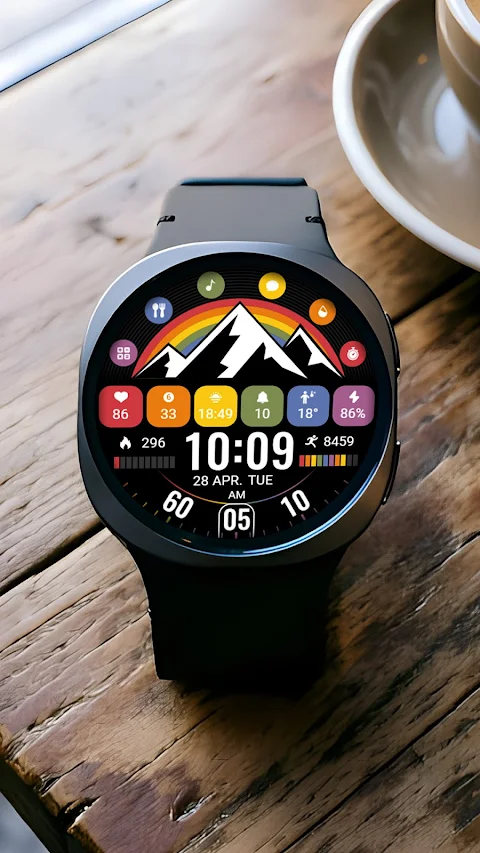 Gorgeous Rainbow ZKin Watch screenshot