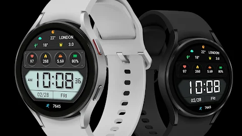 ZKin WatchFace Half Screen LCD screenshot