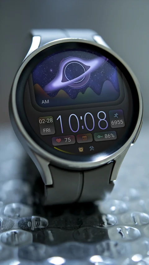 ZKin Watch Starry Sky Widget screenshot