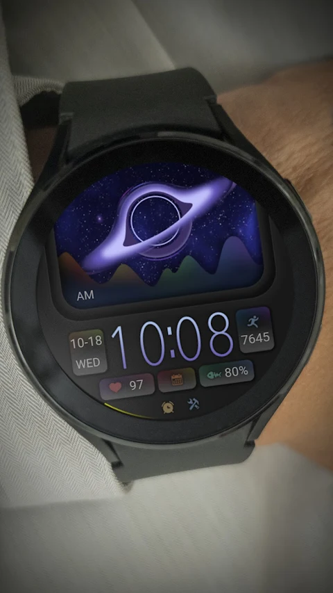 ZKin Watch Starry Sky Widget screenshot