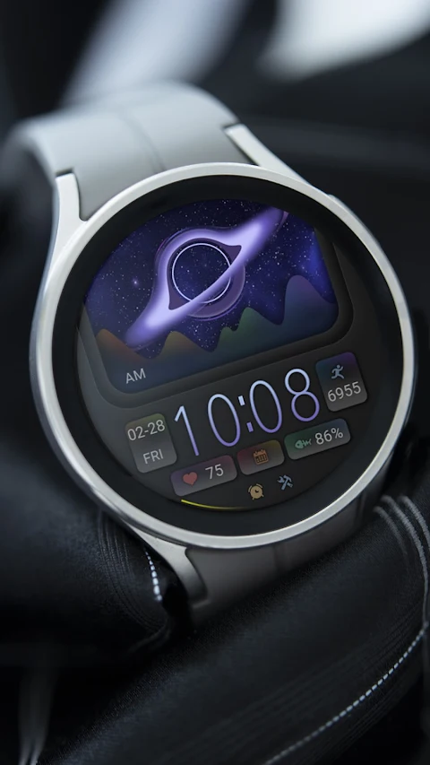 ZKin Watch Starry Sky Widget screenshot