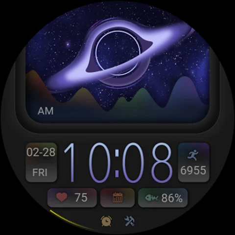 ZKin Watch Starry Sky Widget screenshot