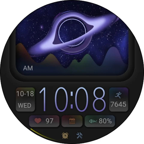 ZKin Watch Starry Sky Widget screenshot