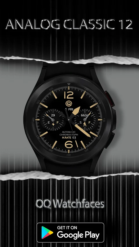 Analog Classic 12 Wear OS 4+ screenshot