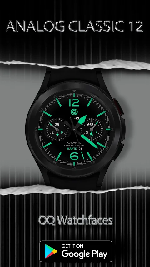 Analog Classic 12 Wear OS 4+ screenshot