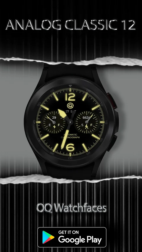 Analog Classic 12 Wear OS 4+ screenshot