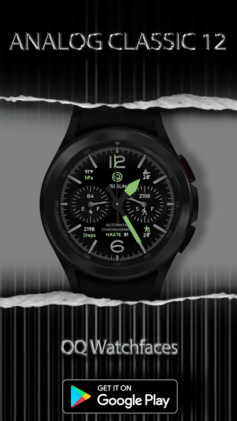 Analog Classic 12 Wear OS 4+ screenshot