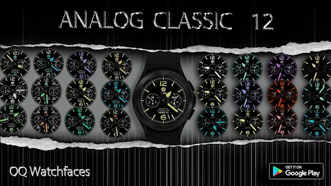 Analog Classic 12 Wear OS 4+ screenshot