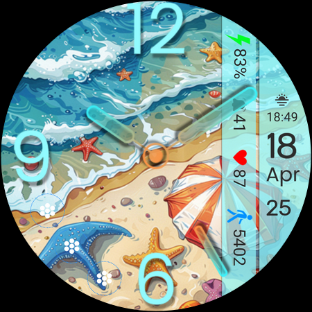 ART032 Summer Vibes Watch Face screenshot