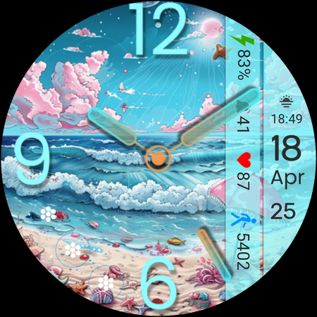 ART032 Summer Vibes Watch Face screenshot
