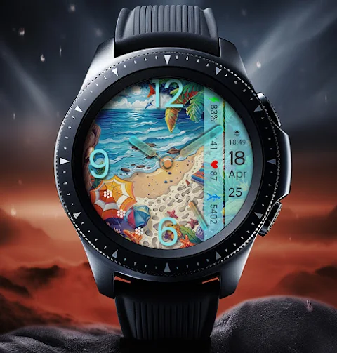 ART032 Summer Vibes Watch Face screenshot