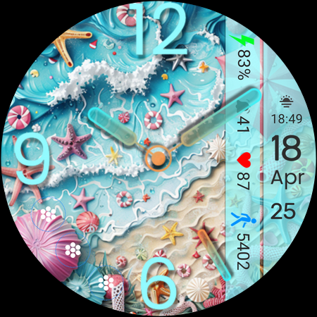 ART032 Summer Vibes Watch Face screenshot