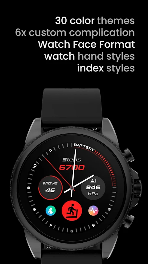 Active Analog Watch Face screenshot