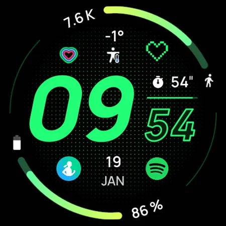 Pace 2: Watch face screenshot