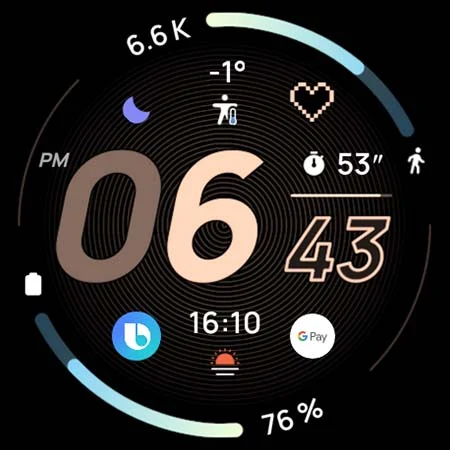 Pace 2: Watch face screenshot