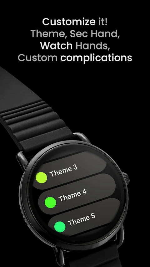 Pear Analog Watch Face screenshot