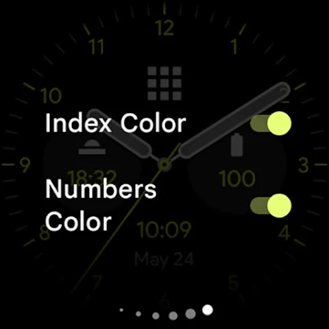 Pear Analog Watch Face screenshot