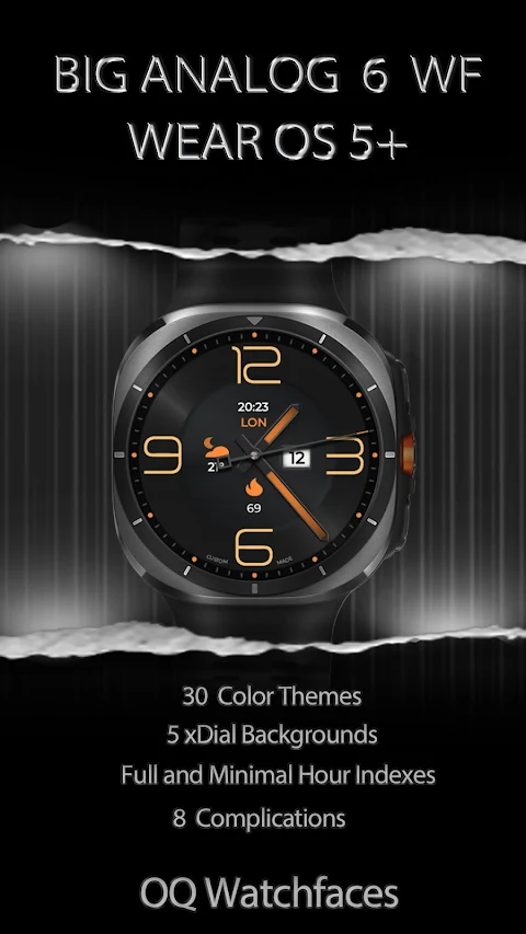 Big Analog Classic 6 WearOS 5+ screenshot