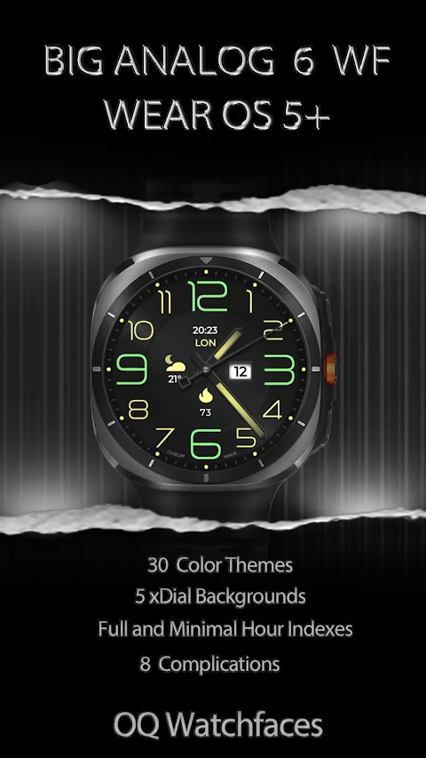 Big Analog Classic 6 WearOS 5+ screenshot