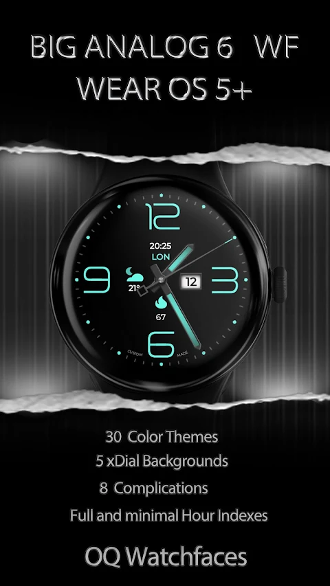 Big Analog Classic 6 WearOS 5+ screenshot