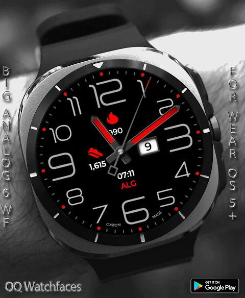 Big Analog Classic 6 WearOS 5+ screenshot