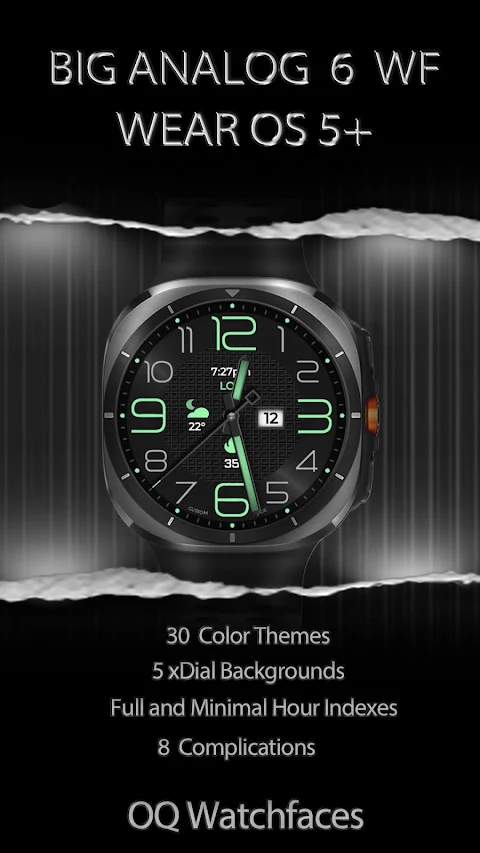 Big Analog Classic 6 WearOS 5+ screenshot