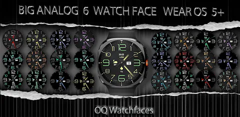 Big Analog Classic 6 WearOS 5+ screenshot