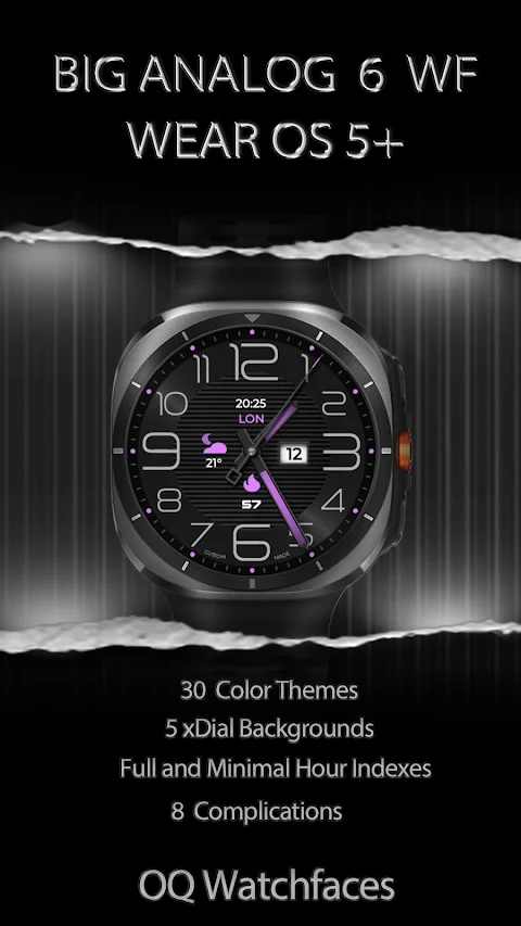Big Analog Classic 6 WearOS 5+ screenshot