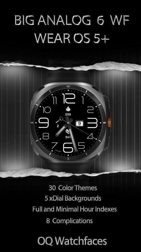 Big Analog Classic 6 WearOS 5+ screenshot