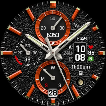 Ballozi AERO Hybrid Watch Face screenshot