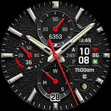 Ballozi AERO Hybrid Watch Face screenshot