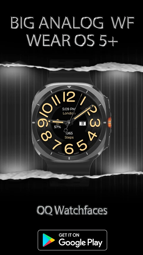 Big Analog WF WEAR OS 6 screenshot