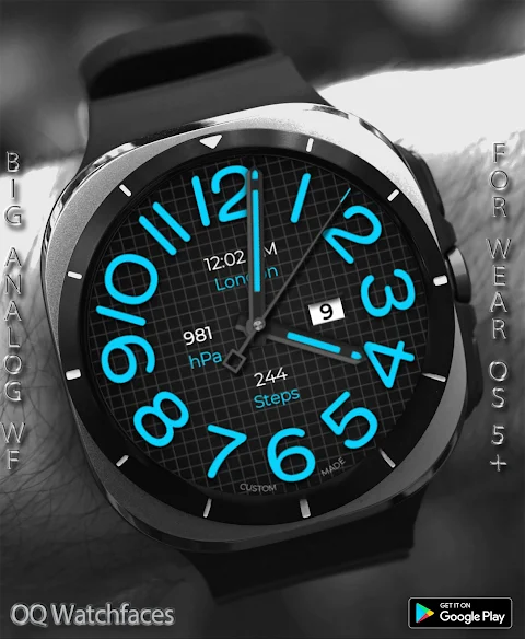 Big Analog WF WEAR OS 6 screenshot