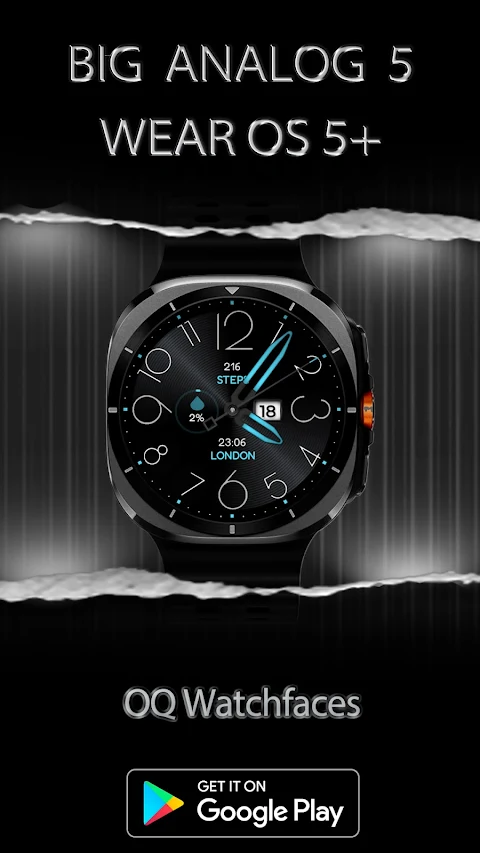 Big Analog 5 WF Wear OS 5+ screenshot