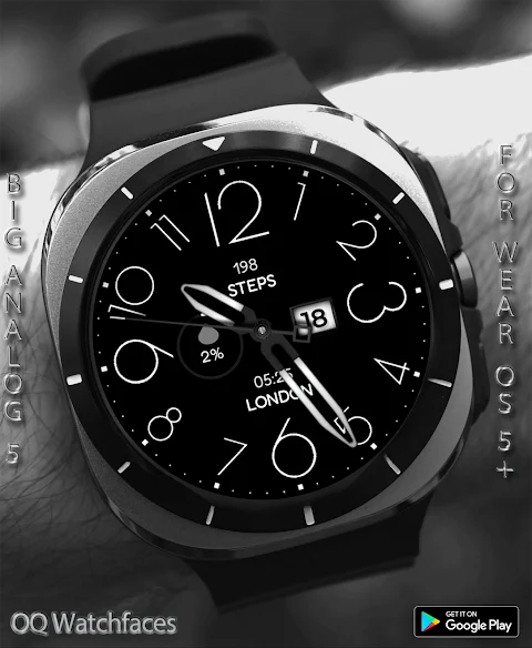 Big Analog 5 WF Wear OS 5+ screenshot