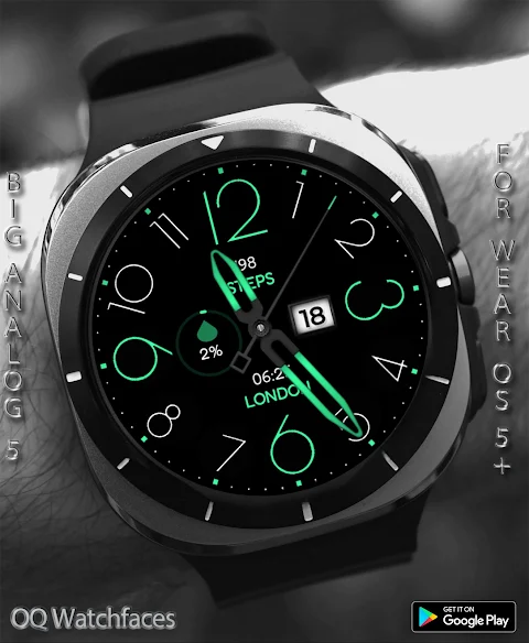 Big Analog 5 WF Wear OS 5+ screenshot