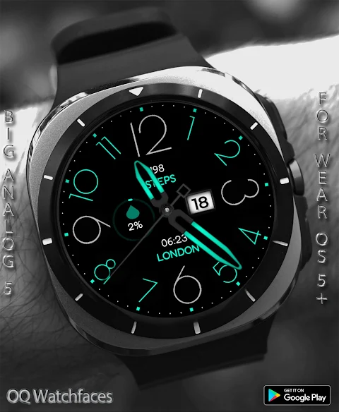 Big Analog 5 WF Wear OS 5+ screenshot