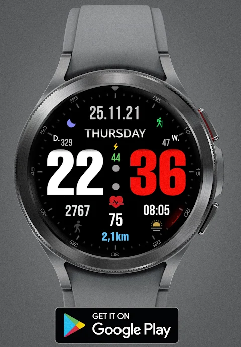 Big dgt mod 5M Watch face screenshot