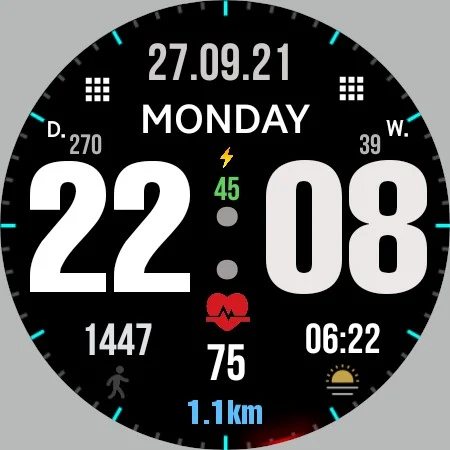 Big dgt mod 5M Watch face screenshot