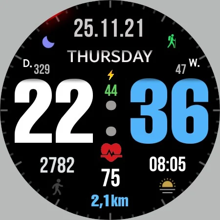 Big dgt mod 5M Watch face screenshot