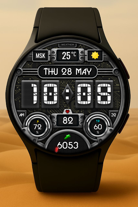 Civinic Digital Watch Face screenshot