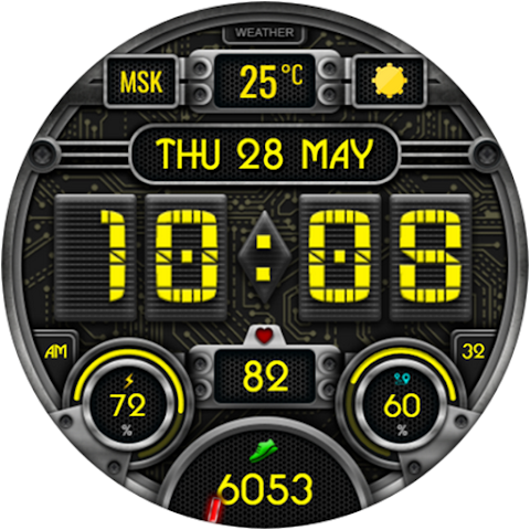 Civinic Digital Watch Face screenshot