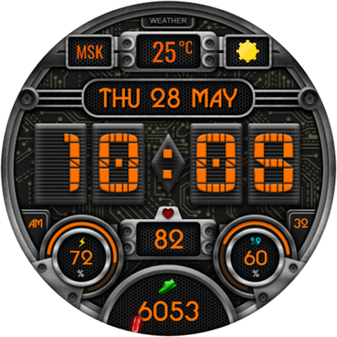 Civinic Digital Watch Face screenshot