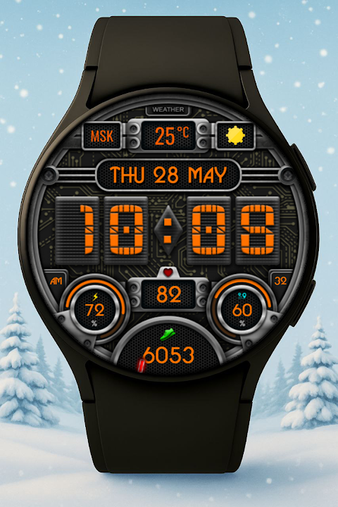 Civinic Digital Watch Face screenshot