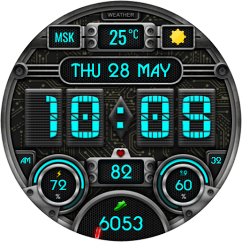 Civinic Digital Watch Face screenshot