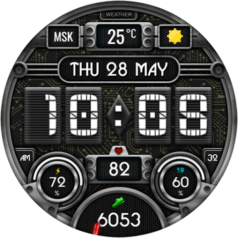 Civinic Digital Watch Face screenshot